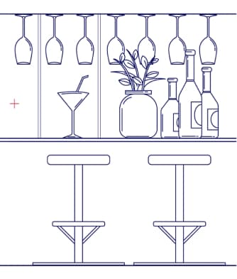 F&B counter
